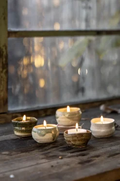 Telysholder - Japansk Keramikk Flower Green