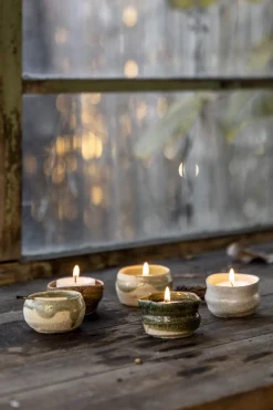 Telysholder - Japansk Keramikk Flower Green