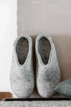 Tøfler - Lysegrå