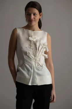 Topp - Tami-Atelier Silk Wool Twill