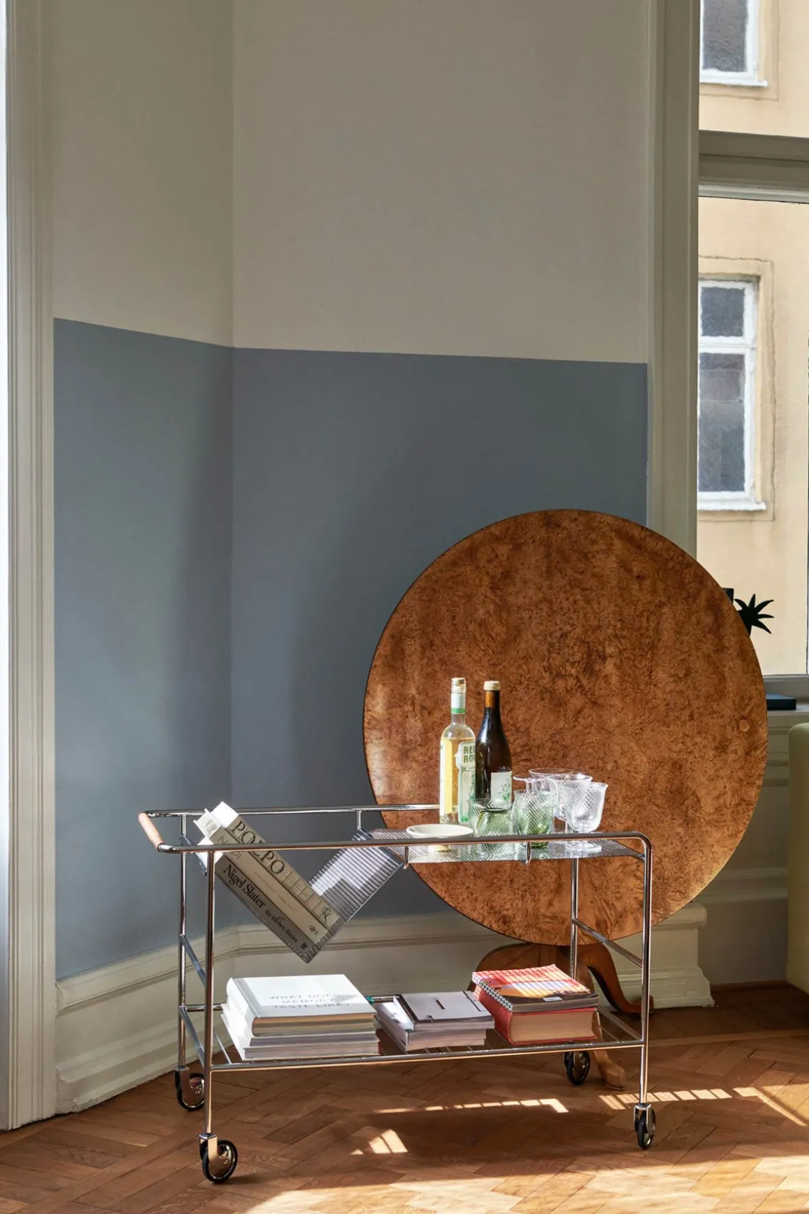 Trillebord - Alima Trolley NDS1 Krom/Lakkert Eik