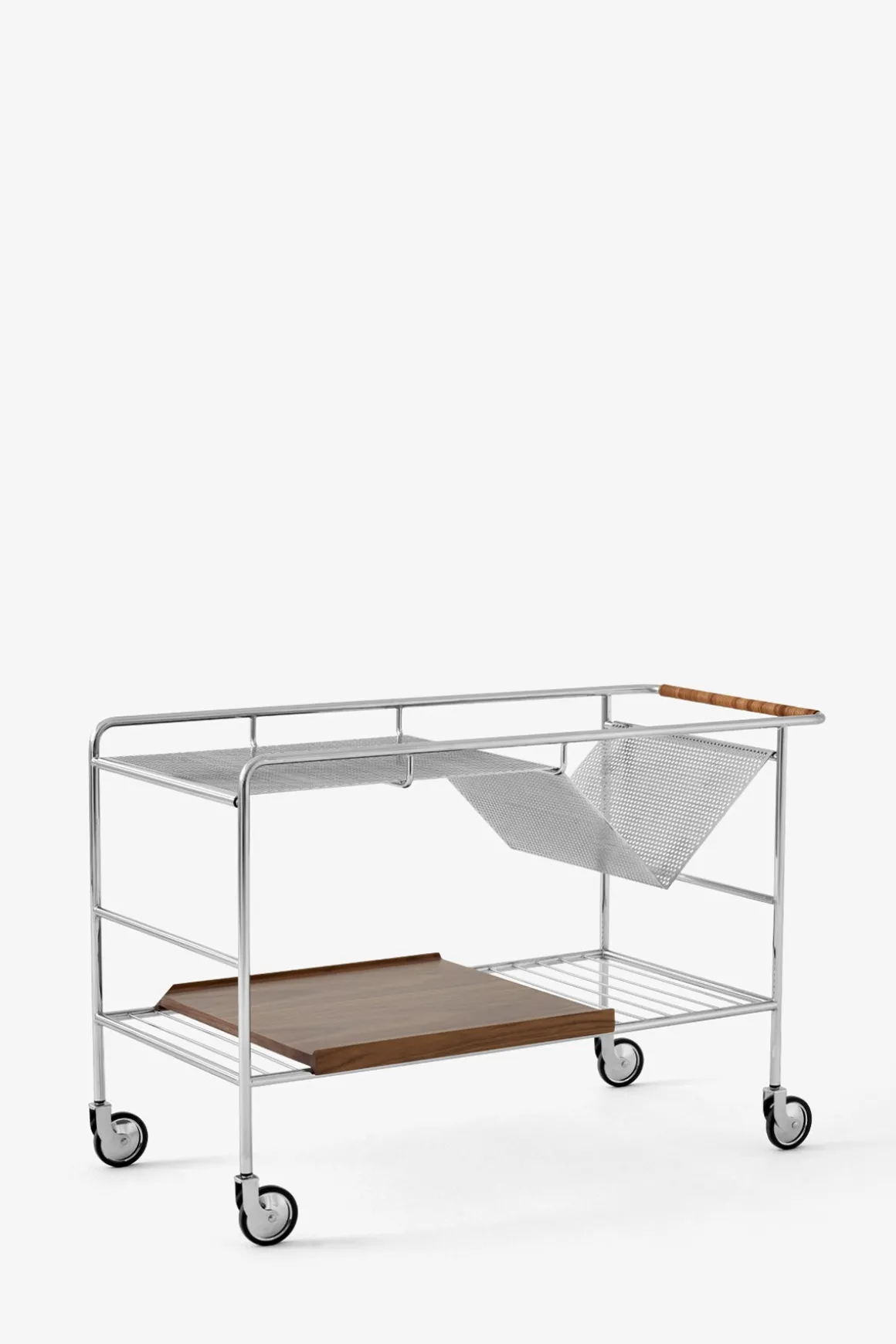 Trillebord - Alima Trolley NDS1 Krom/Lakkert Valnøtt