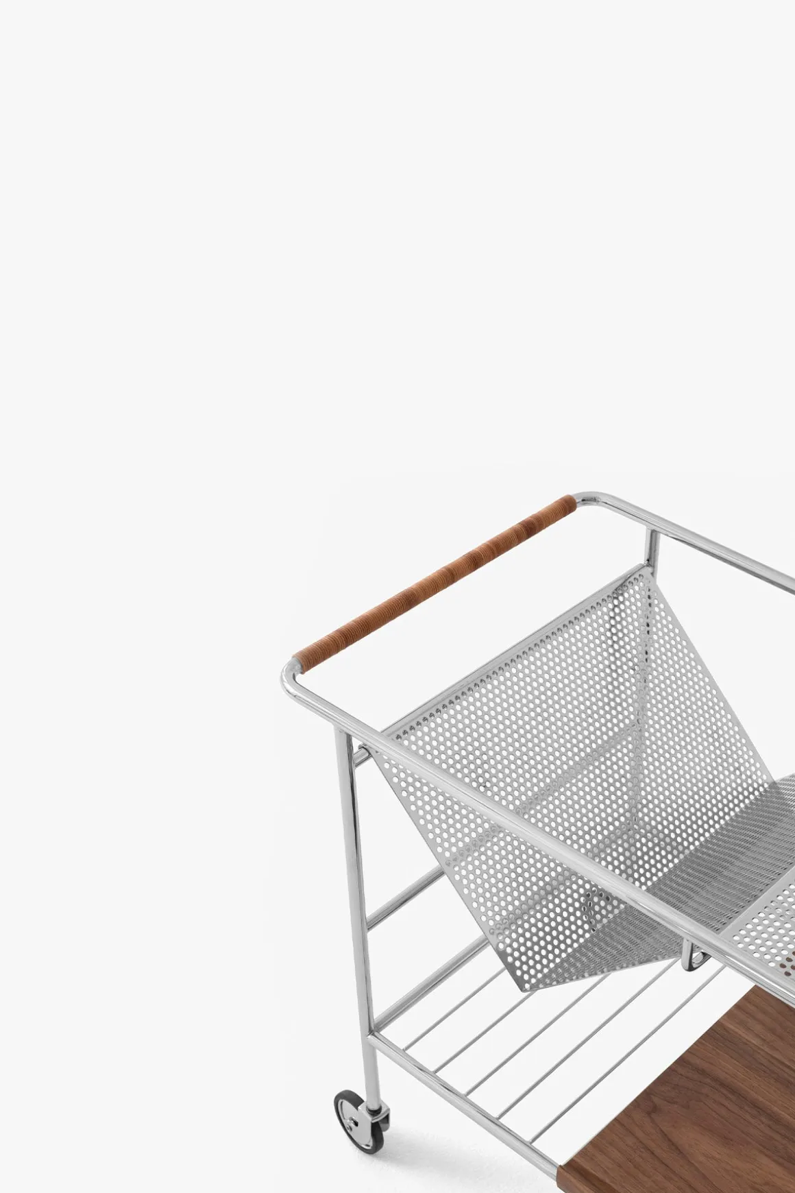 Trillebord - Alima Trolley NDS1 Krom/Lakkert Valnøtt