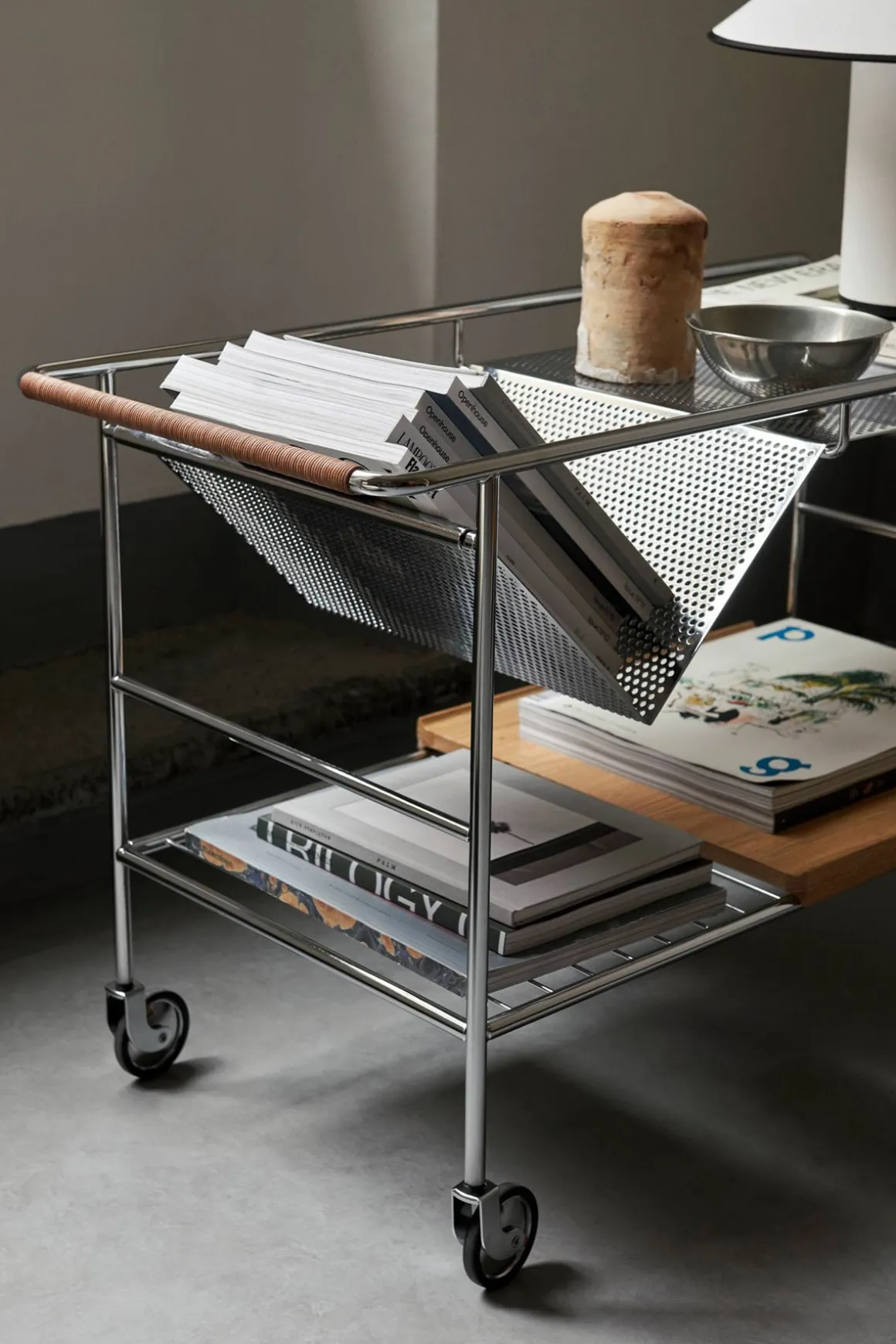 Trillebord - Alima Trolley NDS1 Krom/Lakkert Eik