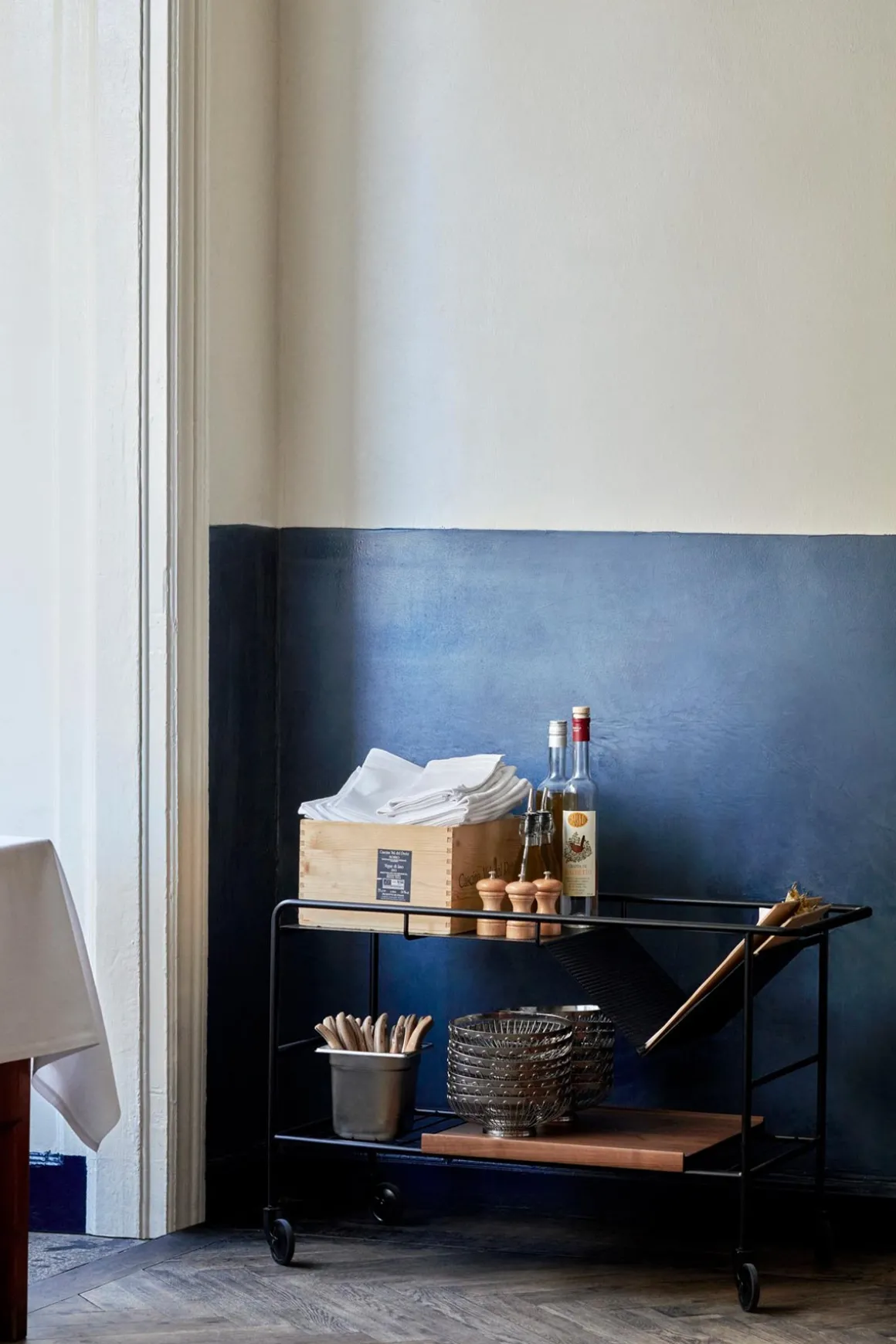 Trillebord - Alima Trolley NDS1 Matt Sort/Lakkert Eik