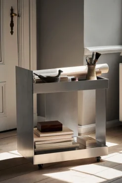 Trillebord - Lager Trolley Aluminium