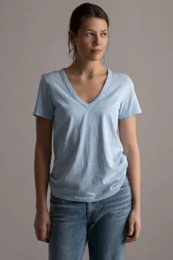 T-skjorte - Slub Vee Raindrop