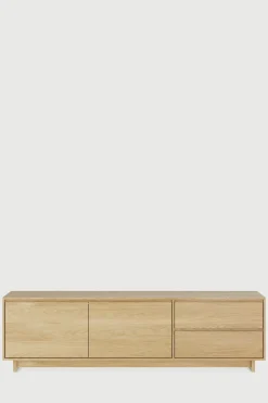 TV-benk - Oak Wave 210x46xh60cm