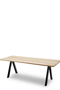 Utebord - Overlap 220x90xh74cm Anthracite Black