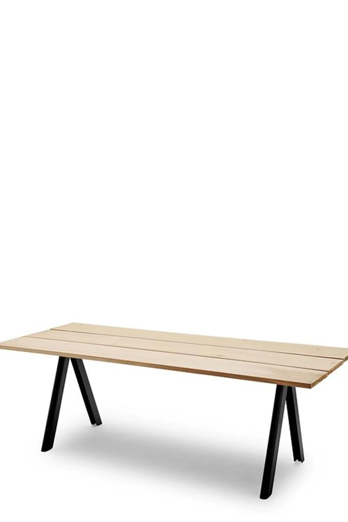 Utebord - Overlap 220x90xh74cm Anthracite Black