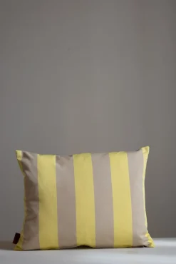 Utepute - Barriere 40x50cm Lemon/Sand Stripe