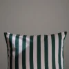 Utepute - Barriere 50x60cm Light Apricot/Dark Green Stripe