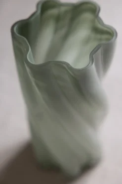 Vase - Glass H29cm Grønn