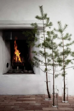 Vase - Glass H34cm Klar