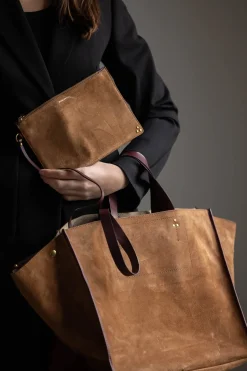 Veske - Leon L Tabac Split Suede