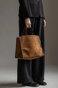 Veske - Leon M Tabac Split Suede