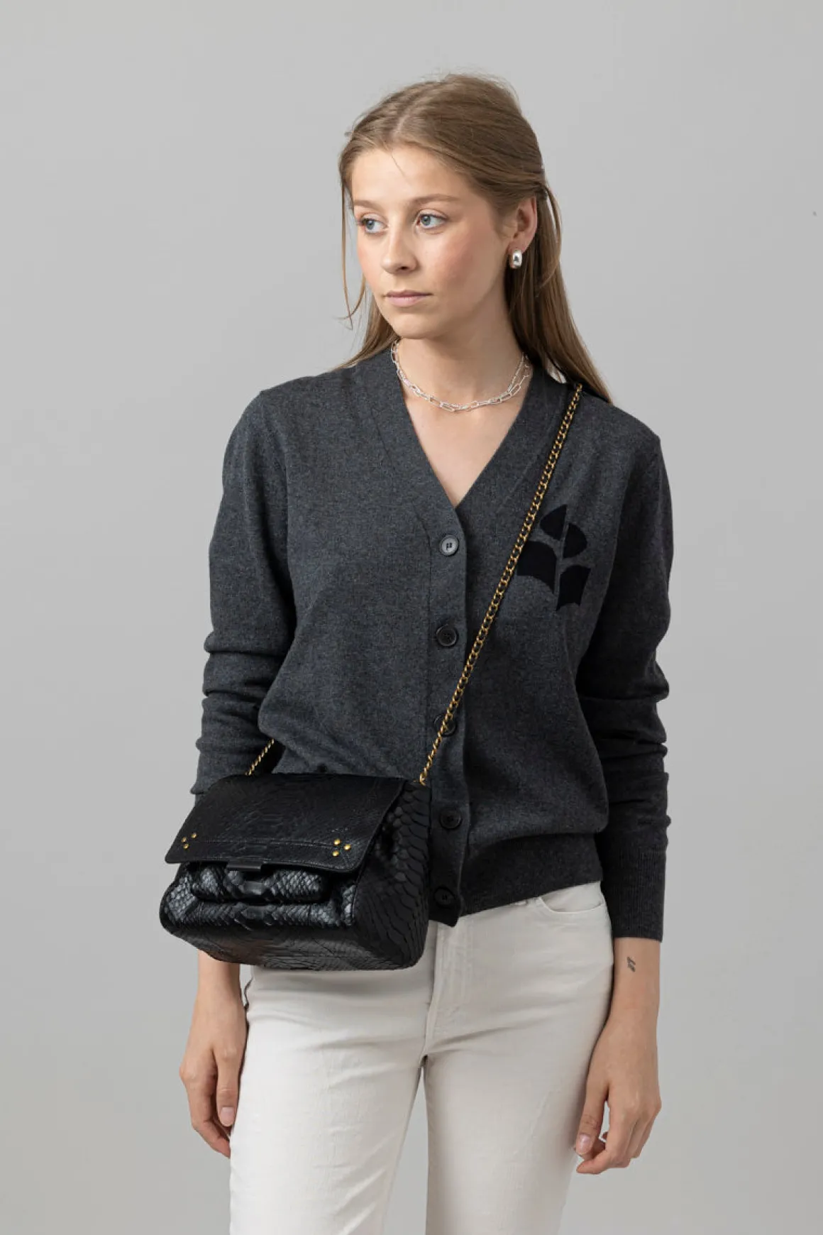 Veske - Lulu M Noir Python