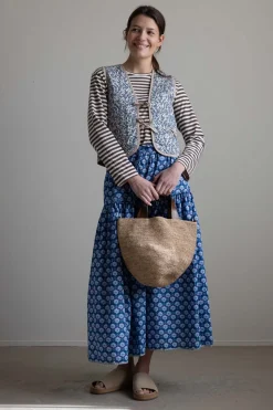 Vest - Daisy Faria Flowers/Empress Blue