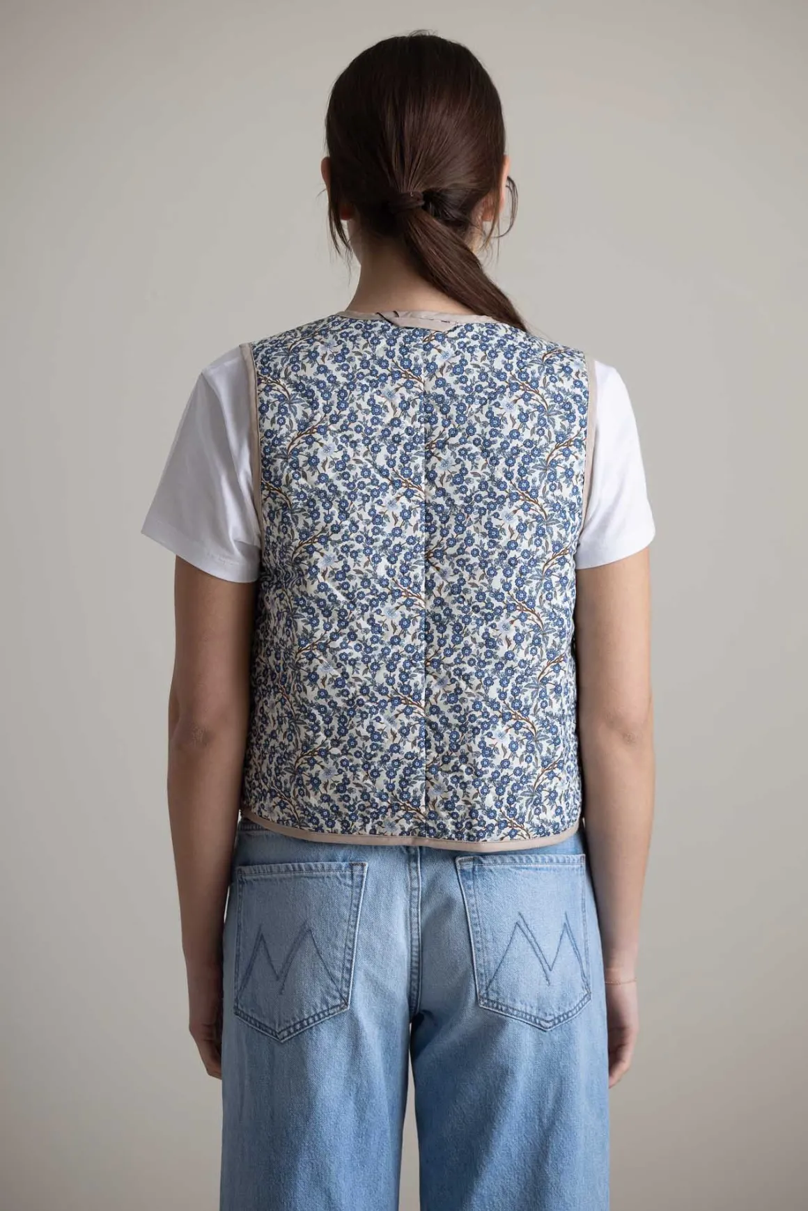 Vest - Daisy Faria Flowers/Empress Blue